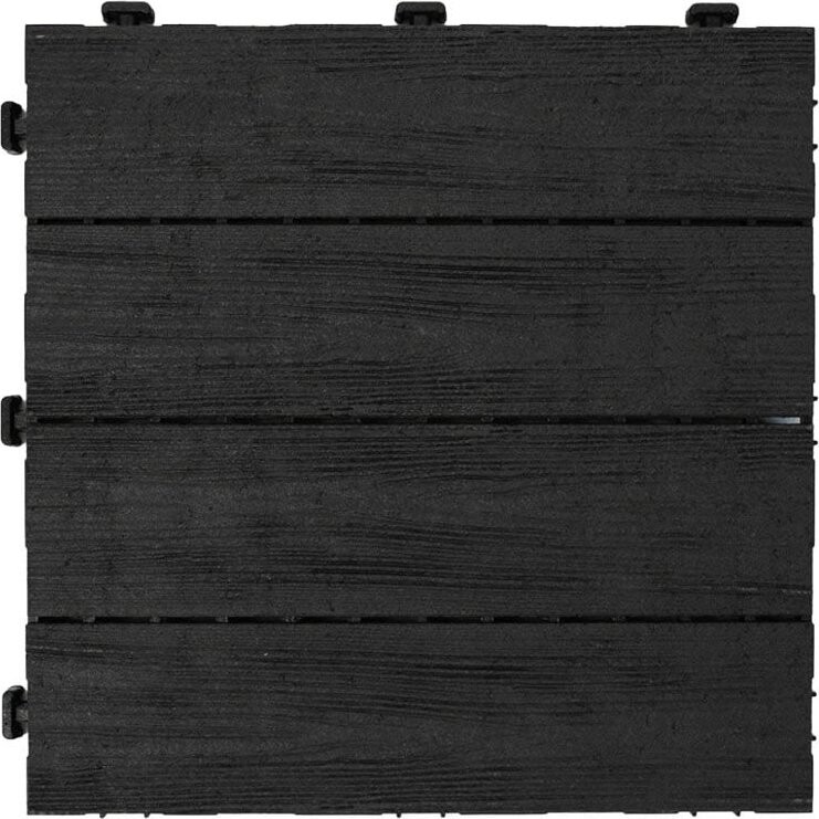 MULTY HOME Dlaždice ARISTA Wood 30 × 30 cm, antracitová, gumová