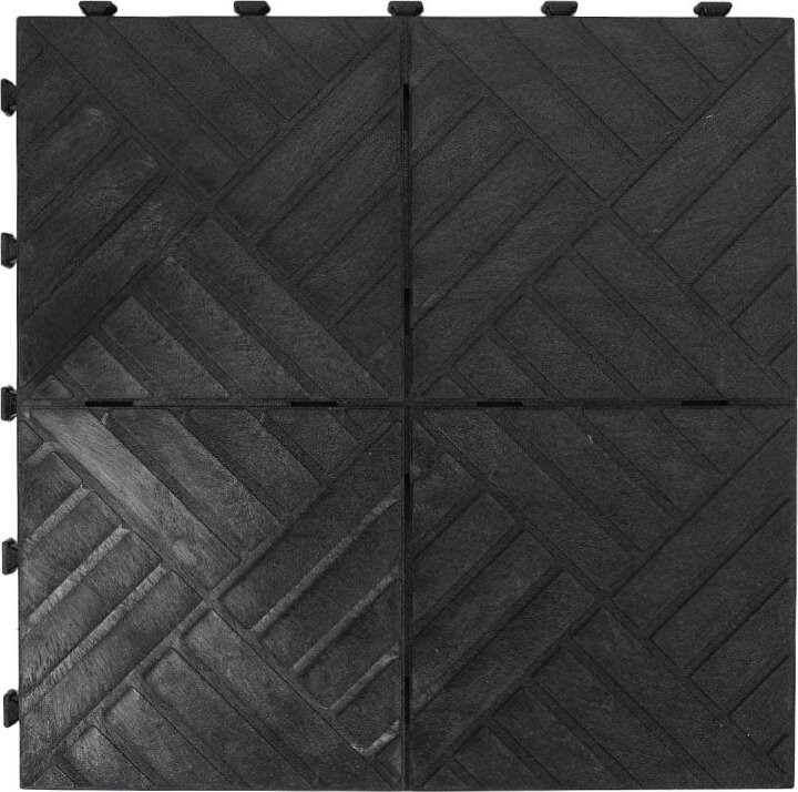 MULTY HOME Dlaždica EXTREME SOLID 45 × 45 cm, čierna, gumová