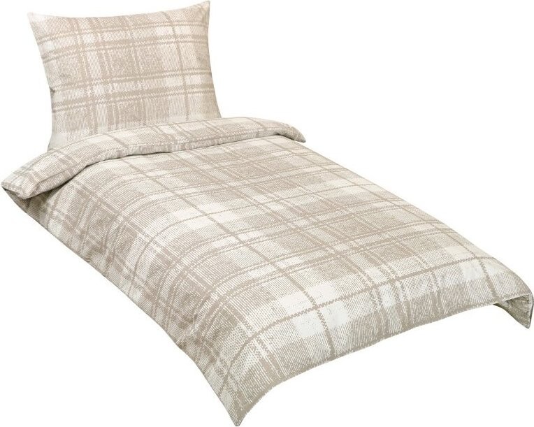 BELLATEX Obliečky bavlna 90/311 dlaždice béžové 140 × 200, 70 × 90