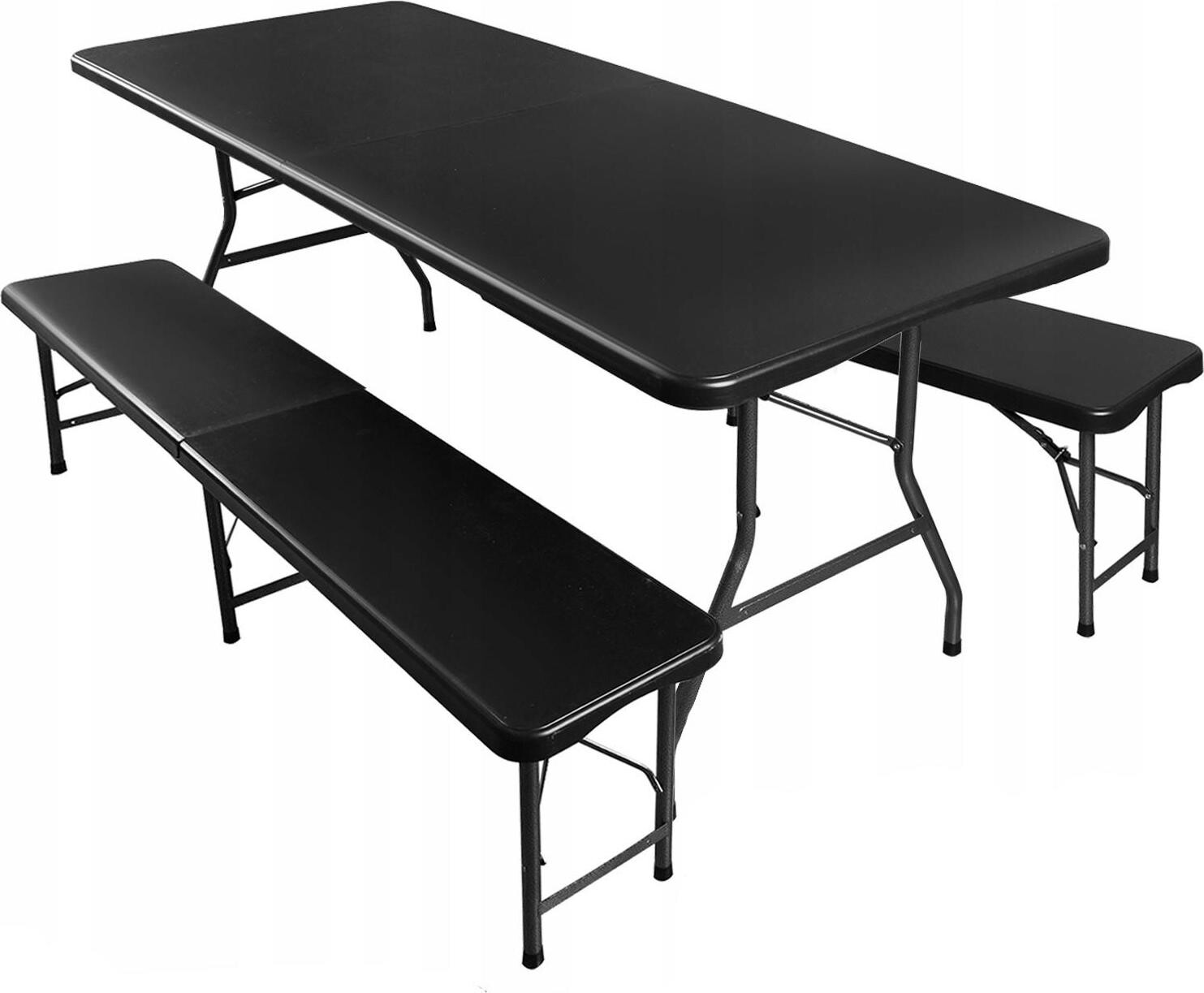 Gardlov 17966 Pivný set plastový skladací 180 cm čierny