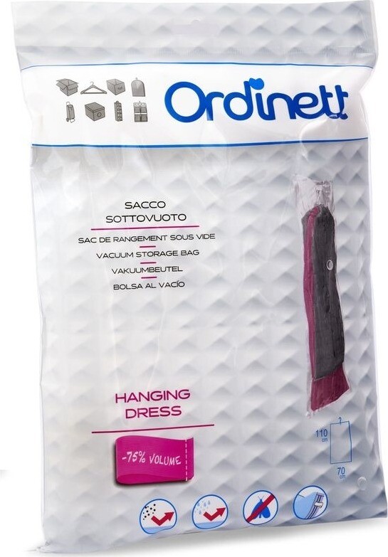 ORDINETT Vak na odevy 110 × 70 cm vákuový