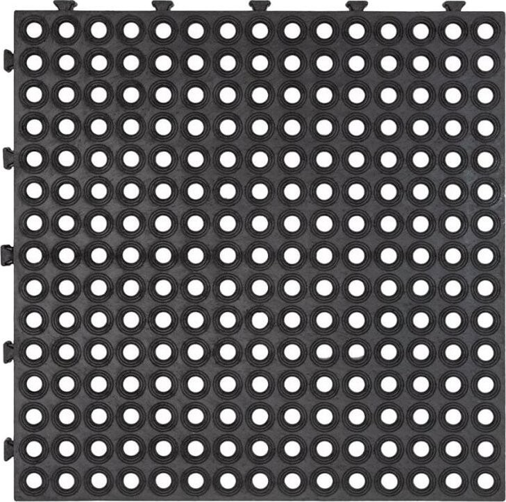 MULTY HOME Dlaždica EXTREME DRAINAGE 45 × 45 cm, čierna, gumová