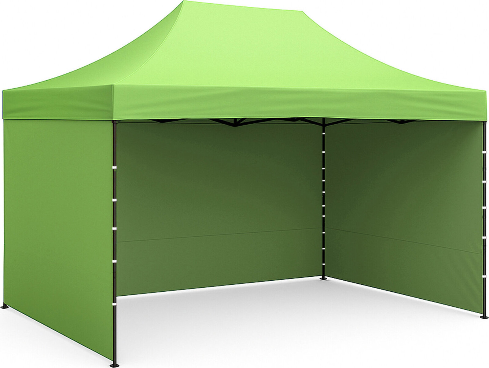 Aga – Nožnicový stánok PARTY, 3 × 4,5 m, svetlozelený