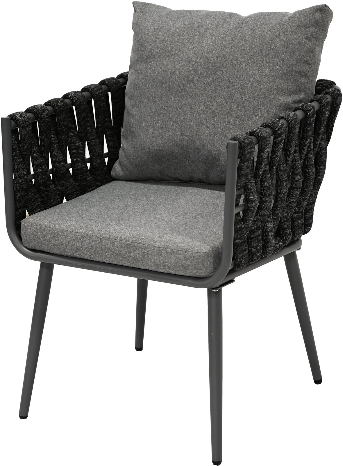 Autronic Stoličky záhradné Trelli, kov, sivá