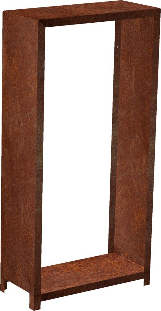 Corgarden Stora Zahradní dřevník 180 × 90 × 40 cm, corten