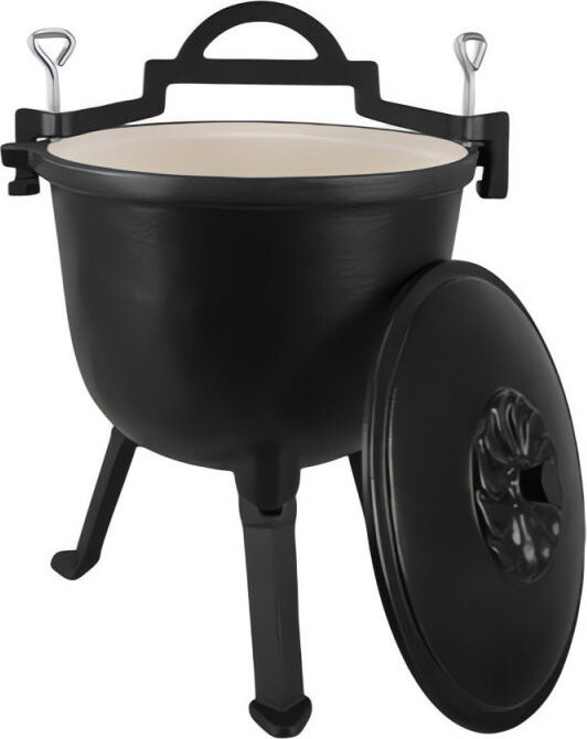 Kaminer 27375 Litinový kotlík smaltovaný 8 l se stojanem