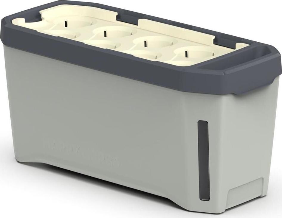 Gusta Garden HARRY HERBS samozavlažovací kvetináč bez veka, svetlosivý