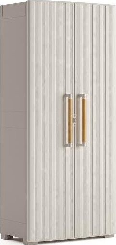 KETER – Skrinka záhradná GROOVE TALL, 180 × 80 × 45 cm, béžová