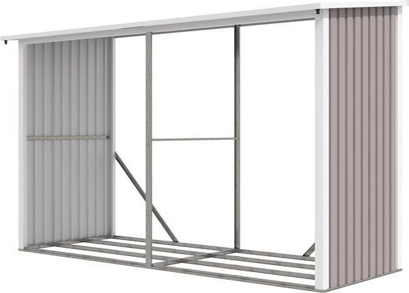 IWHome Dřevník HESTIA AW-C, světle šedý302 × 190 × 119 cm IWH-10230027