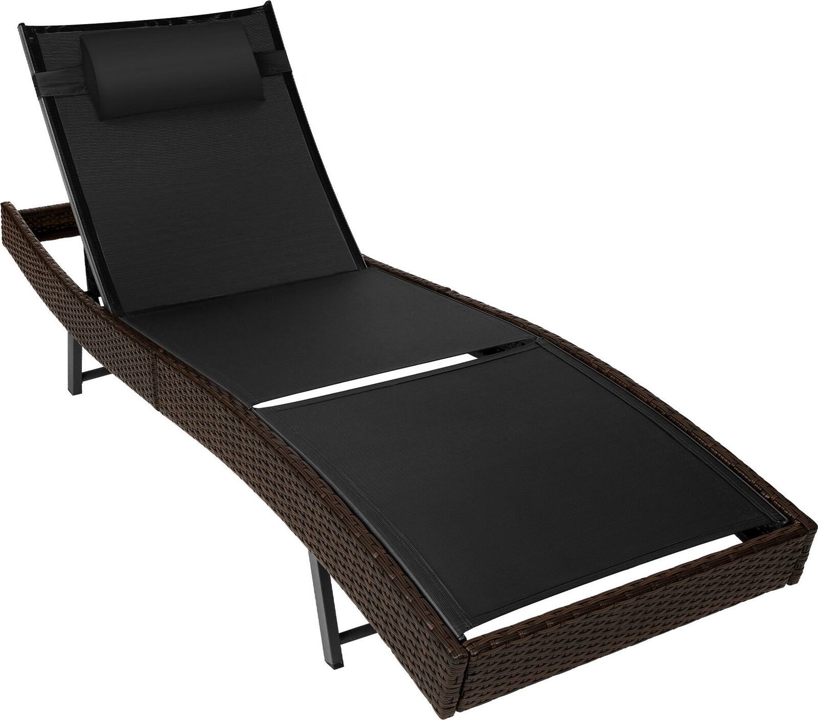 TECTAKE Lehátko zahradní Moana, hnědé/černé