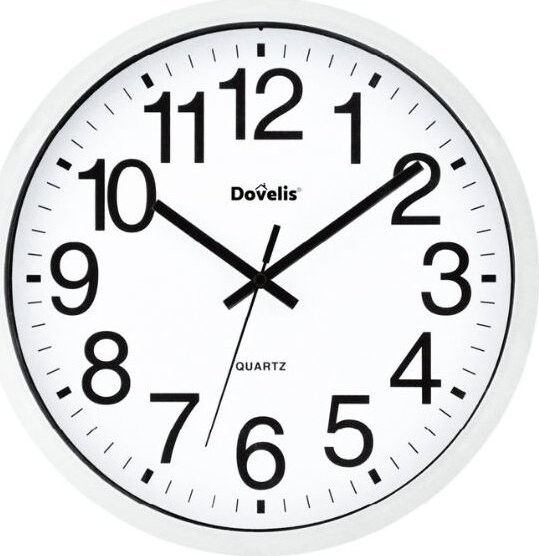 Garsaco Classic Nástenné hodiny s veľkými číslicami 25 cm, biele