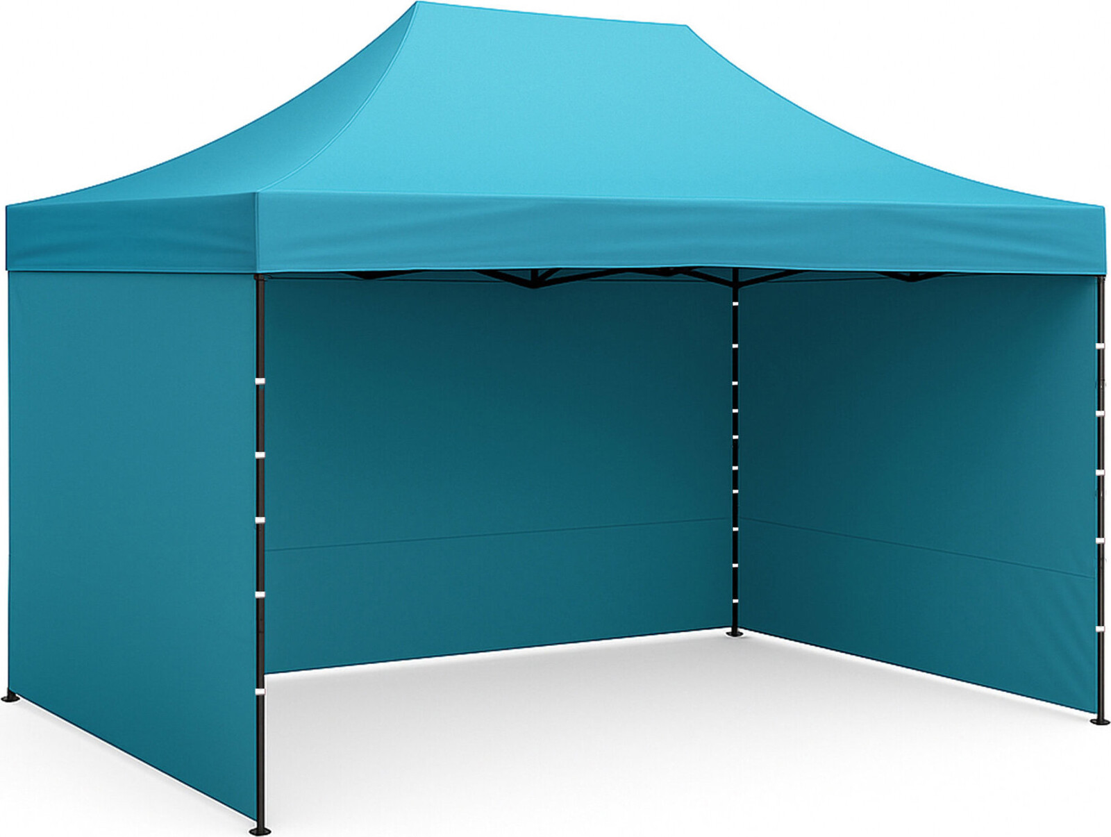 Aga – Nožnicový stánok PARTY, 3 × 4,5 m, svetlomodrý