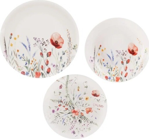 ORION Súprava jedálenská MAK okrúhla 18 ks porcelán