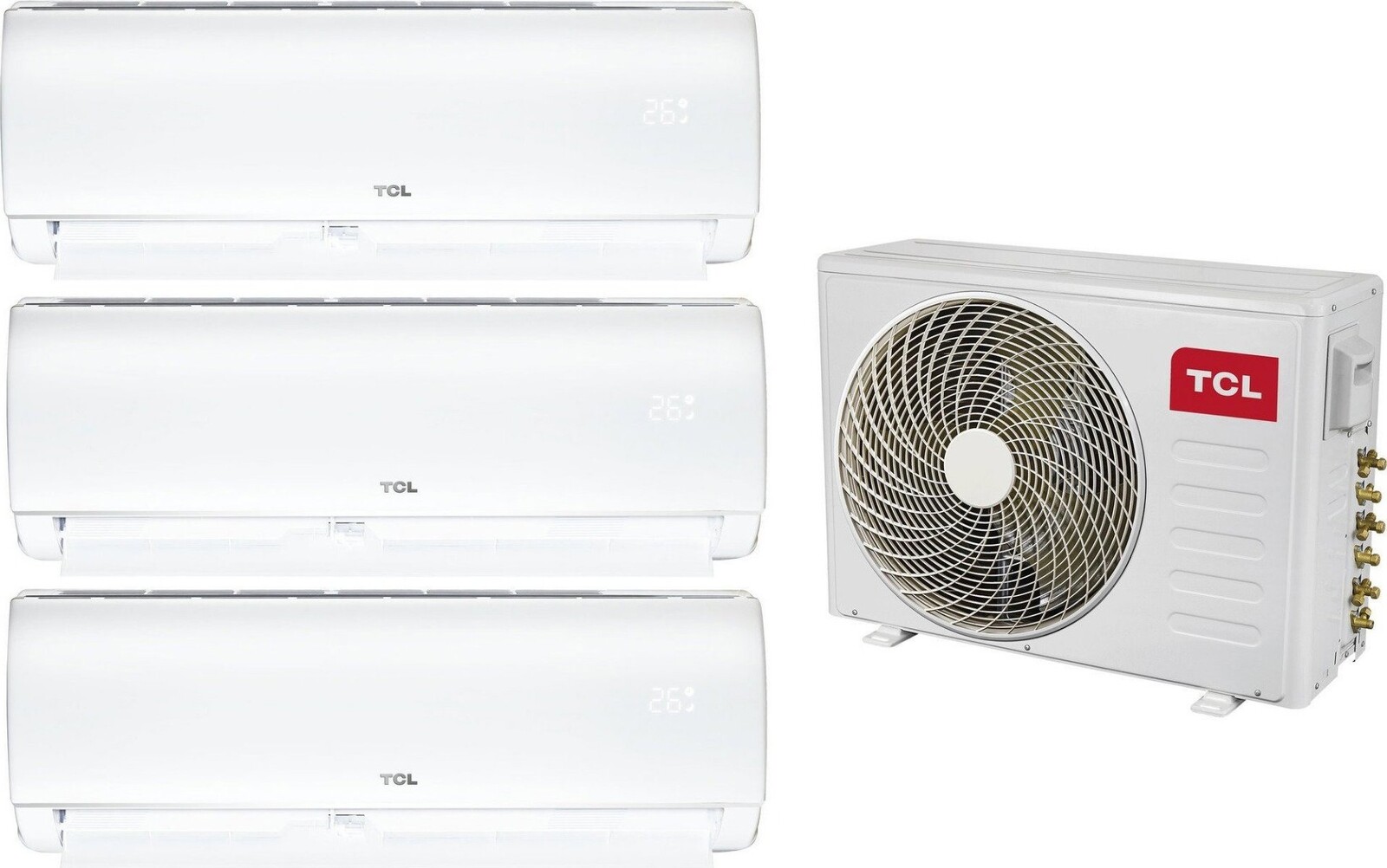 TCL FMA-27I3HD/DVO 7,9 kW + SN09F1S0 2,6 kW + SN12F1S0 3,4 kW + SN18F1S0 5,1 kW