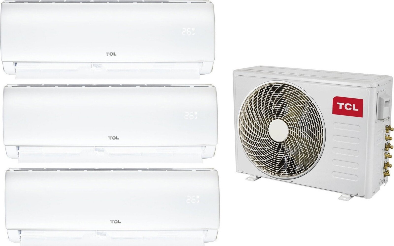 TCL FMA-27I3HD/DVO 7,9 kW + SN09F1S0 2,6 kW + SN09F1S0 2,6 kW + SN12F1S0 3,4 kW