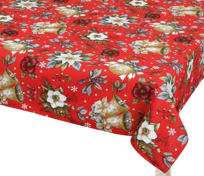 BELLATEX Obrus Vianoce 130, 120 × 140 cm, vianočná hviezda červená