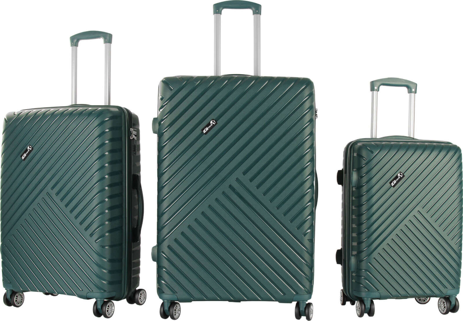 Aga Travel Sada cestovných kufrov MR4677 Tmavozelená