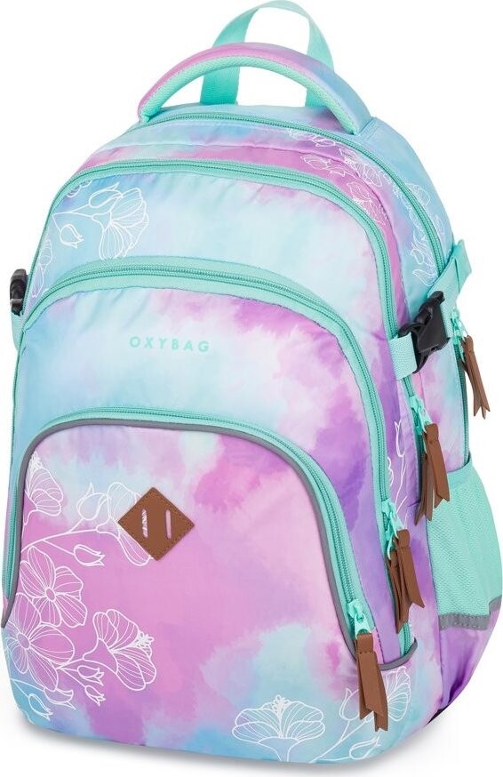 OXYBAG Študentský batoh OXY SCOOLER Flowers