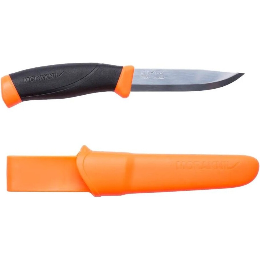 Nôž pracovný Morakniv Companion S - oranžový svietiaci-čierny