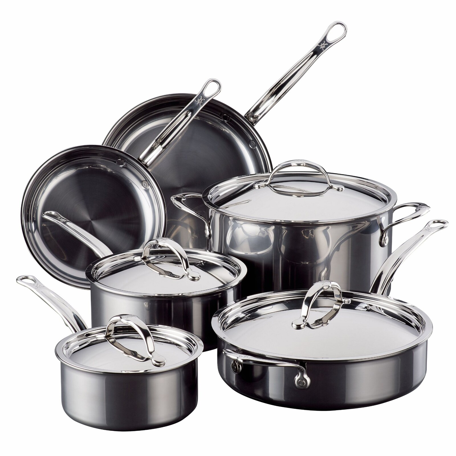 Súprava hrncov NANOBOND TITANIUM, sada 6 ks, nerezová oceľ, Hestan