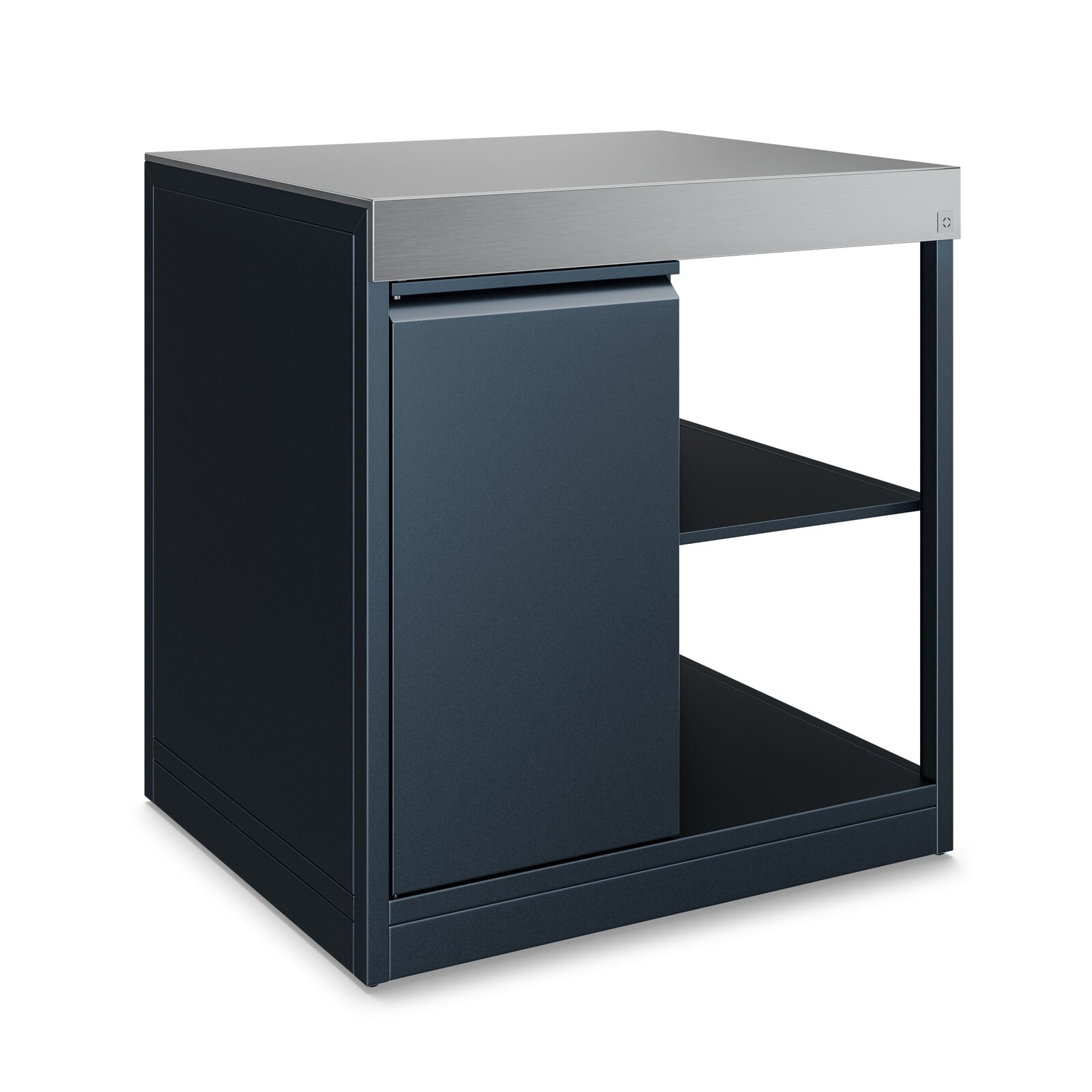 Klarstein WaldChef úložná skrinka | Pracovná doska z nehrdzavejúcej ocele | Odolná voči poveternostným vplyvom | 90 x 90 cm