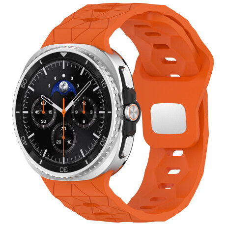 BStrap Silicone Grid remienok na Samsung Galaxy Watch 8, orange