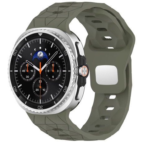 BStrap Silicone Grid remienok na Samsung Galaxy Watch 8, green