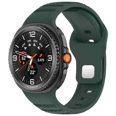 BStrap Silicone Dotline remienok na Samsung Galaxy Watch 8, green