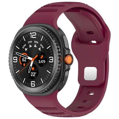 BStrap Silicone Dotline remienok na Samsung Galaxy Watch 8, wine red