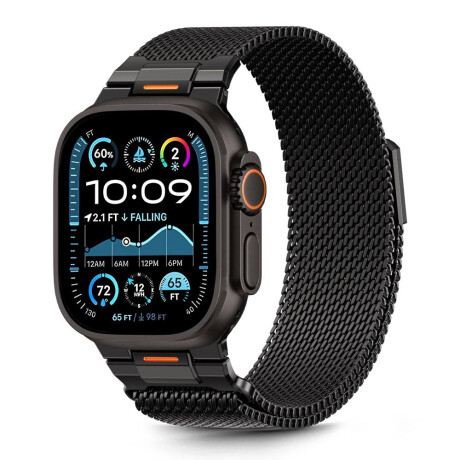 Tech-Protect Milano Vanguard remienok na Apple Watch 44/45/46/49mm, black