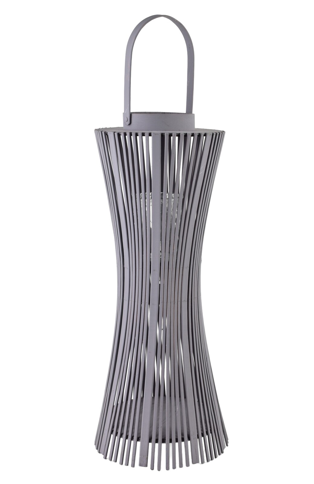 Dřevěná lucerna Lucie III 24x63 cm fialovo-šedá