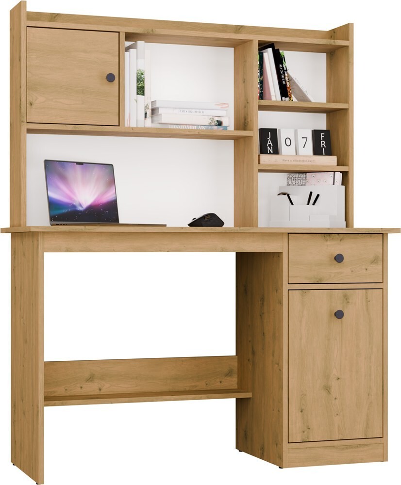 Psací stůl Chester s nástavcem 120 cm dub Artisan