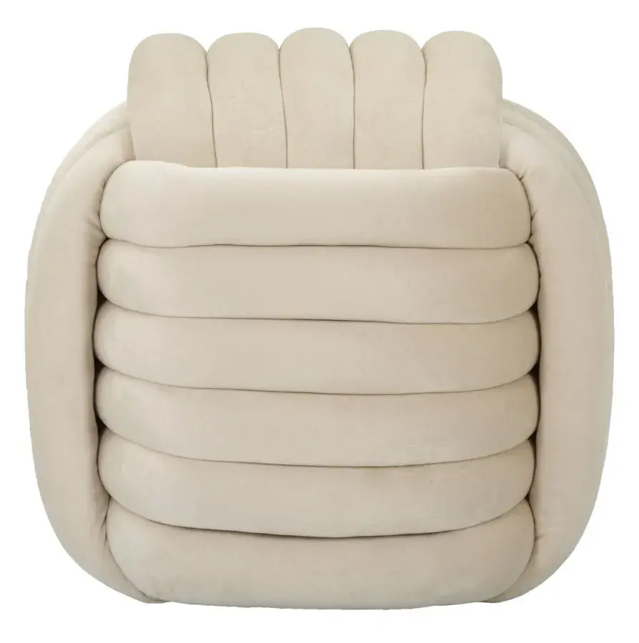 Taburet Softy 45 cm krémový
