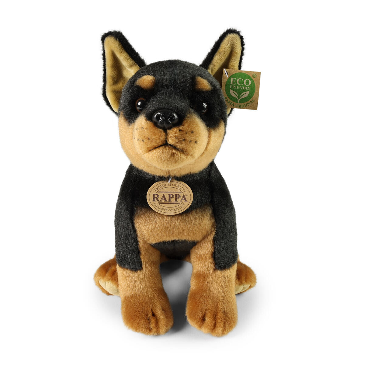 Rappa Plyšový pes doberman 30 cm ECO-FRIENDLY