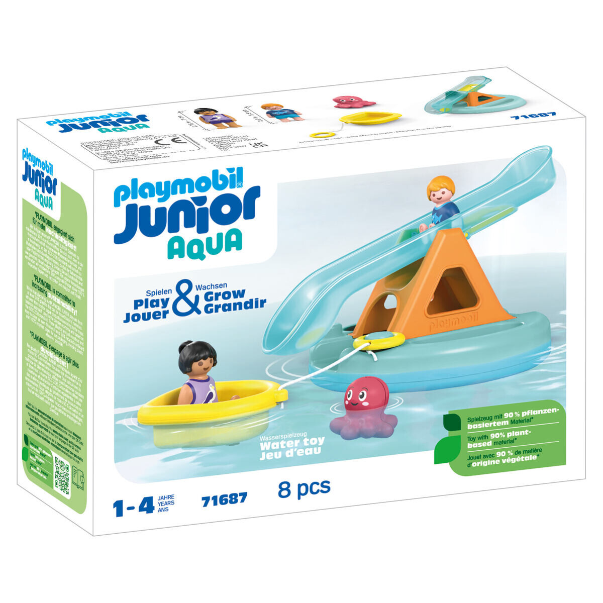 Playmobil Junior Aqua: Kúpací ostrov so šmykľavkou