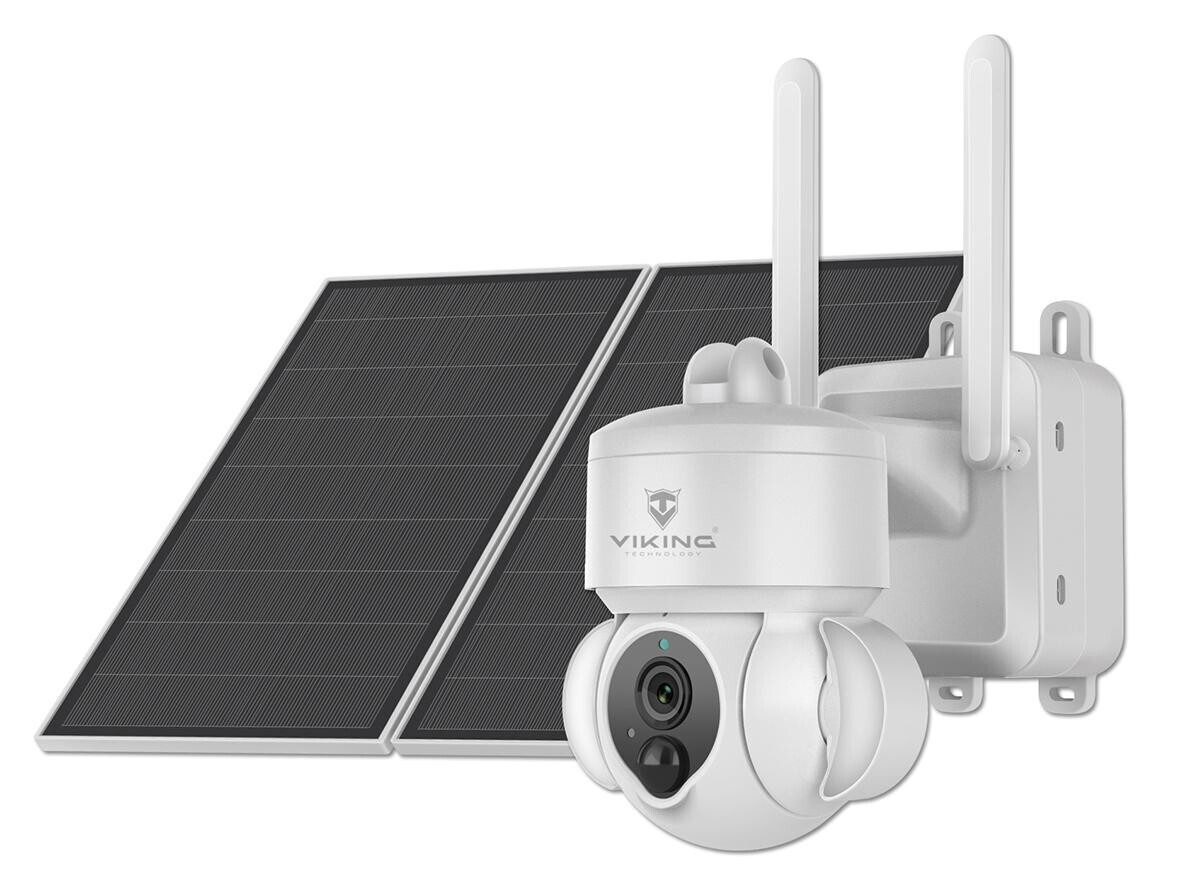 Solárna HD kamera Viking HDs03 4G/20000mAh/farebné nočné videnie/IP66/aplikácia/notifikácia/biela