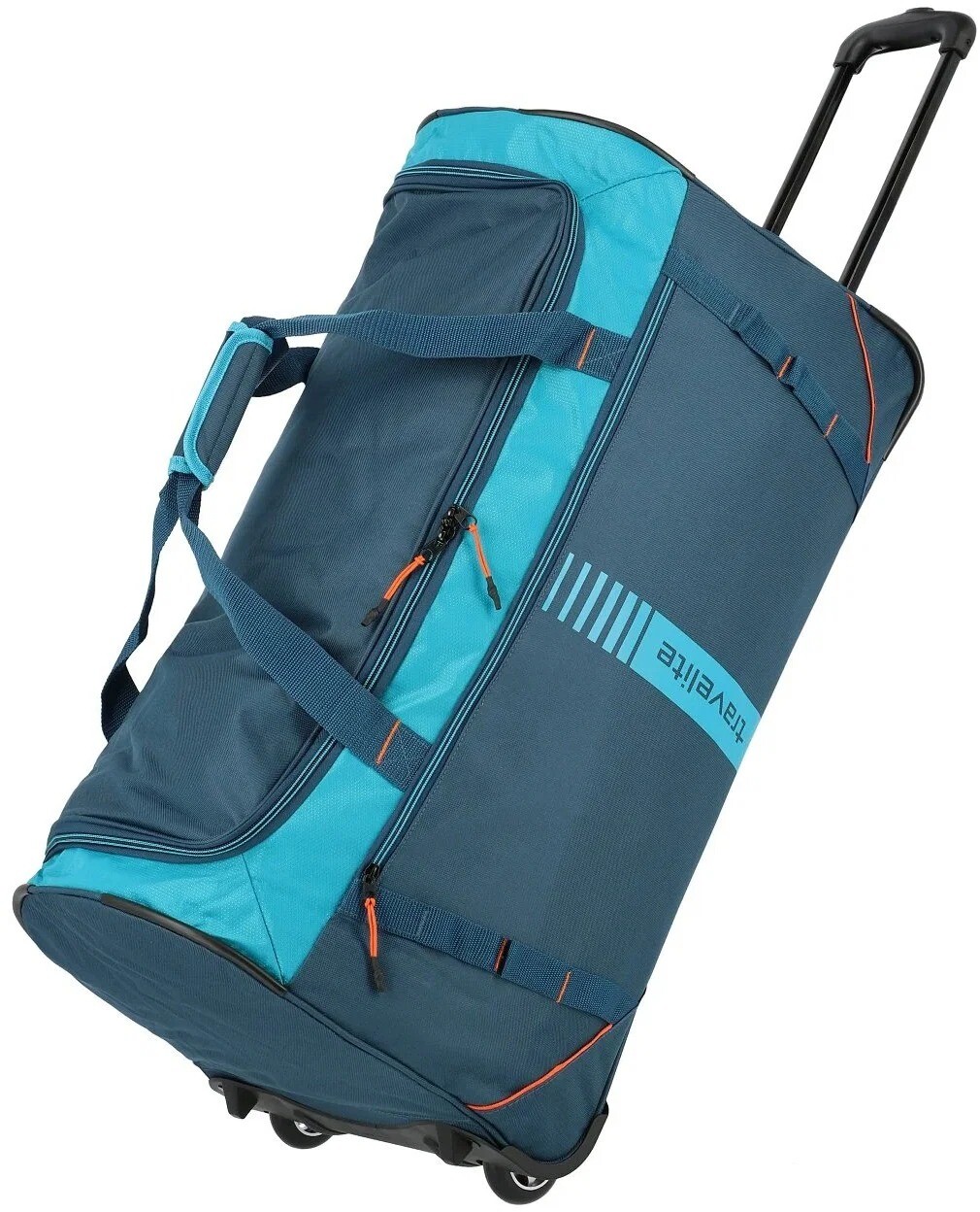 Cestovná taška na kolieskach Travelite Basic Active 86L - petrolejová
