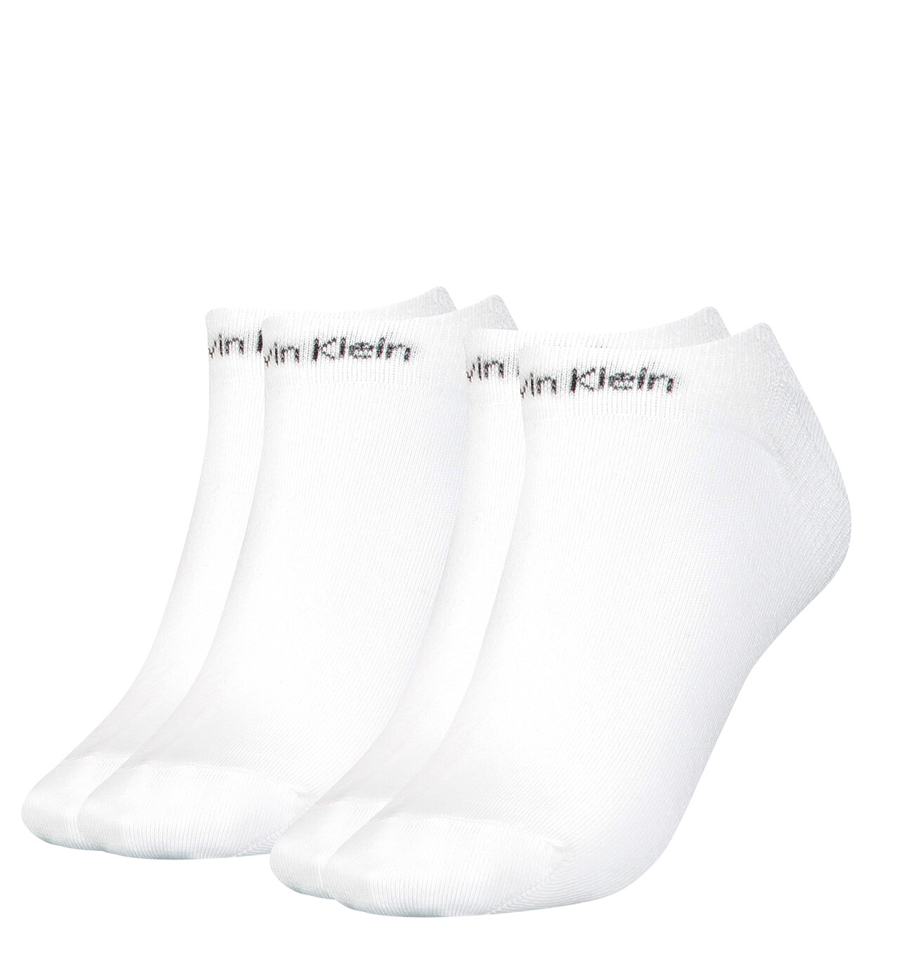 CALVIN KLEIN - 2PACK gripper leanne biele členkové dámske ponožky