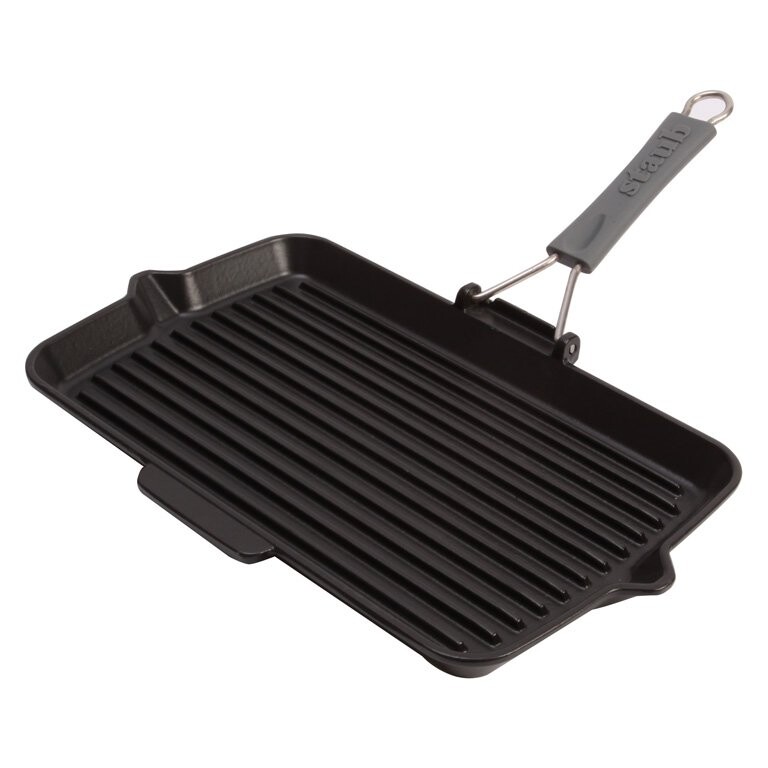 Staub Grilovacia panvica obdĺžniková, čierna, 34 x 21 cm 1202223