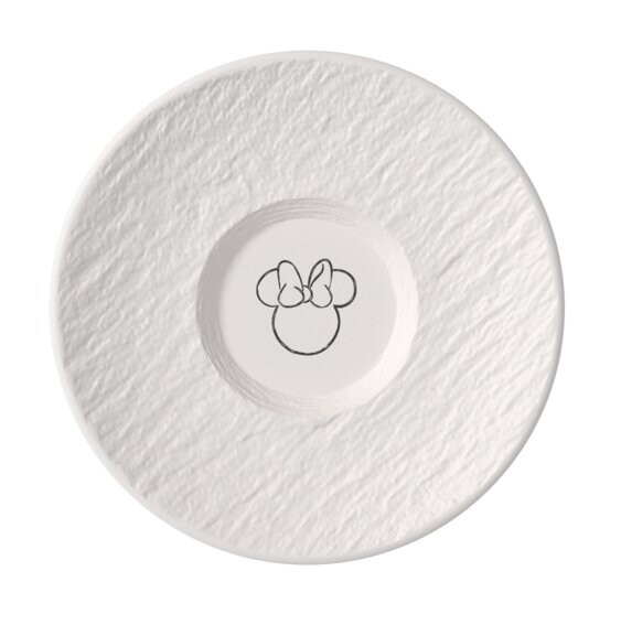 Villeroy & Boch Kávová podšálka Manufacture Rock Blanc - Mickey Mouse, Ø 15,5 cm 10-4720-1310