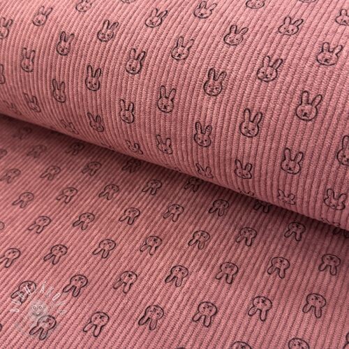 Menčester STRETCH Little bunny old pink