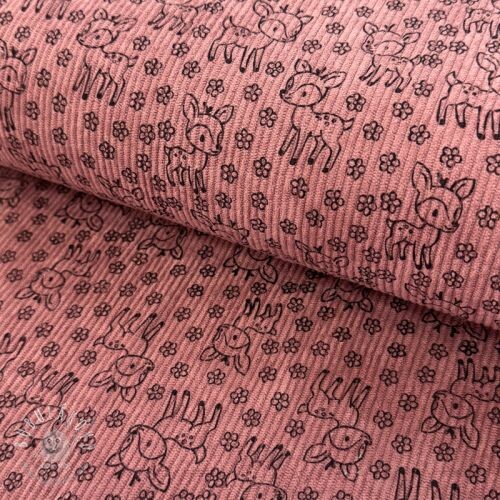 Menčester STRETCH Little deer old pink
