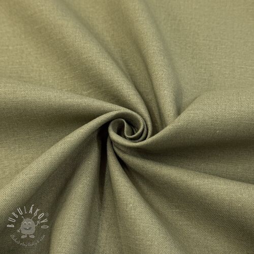 Viskóza s ľanom SPANDEX moss green