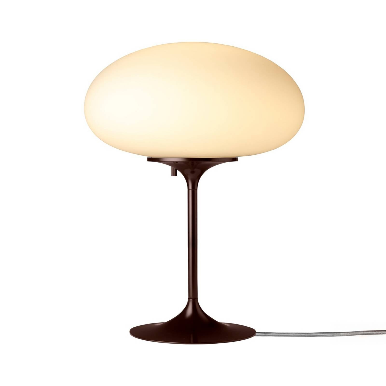 Gubi Stolová lampa Stemlite, čierno-červená, výška 42 cm, stmievateľné