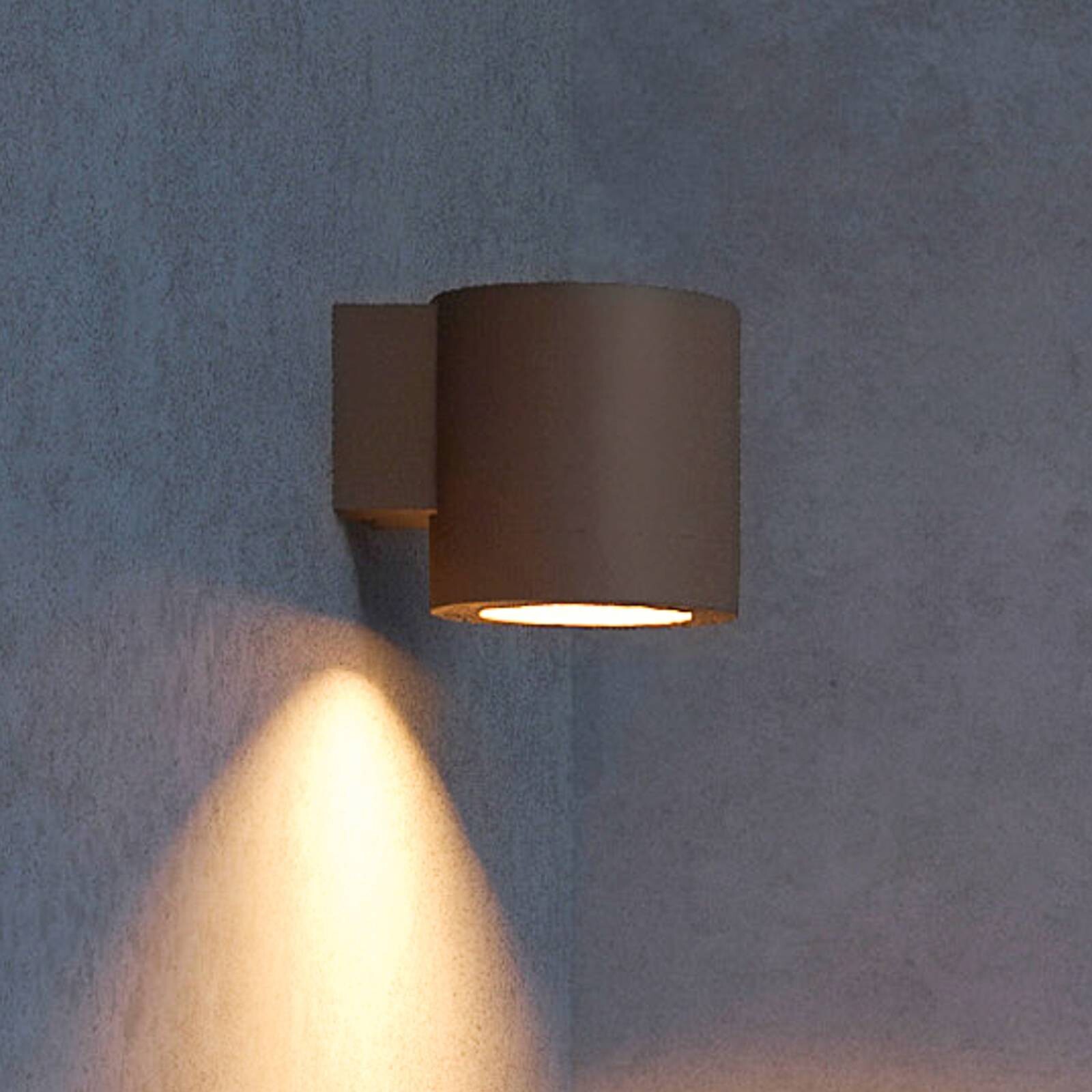 Vonkajšie nástenné svietidlo Philips Fylx, hnedé, kovové, IP44, GU10