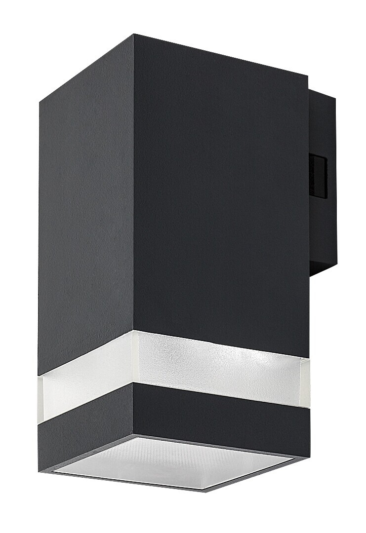 Rabalux Antracitové fasádne LED svietidlo Urfa Line 9W IP65 CCT 77209