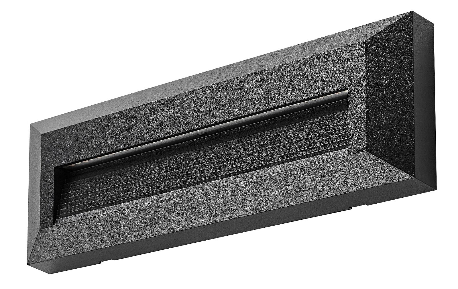 Rabalux Čierne schodiskové LED svietidlo Kavala 6W IP65 CCT 77189