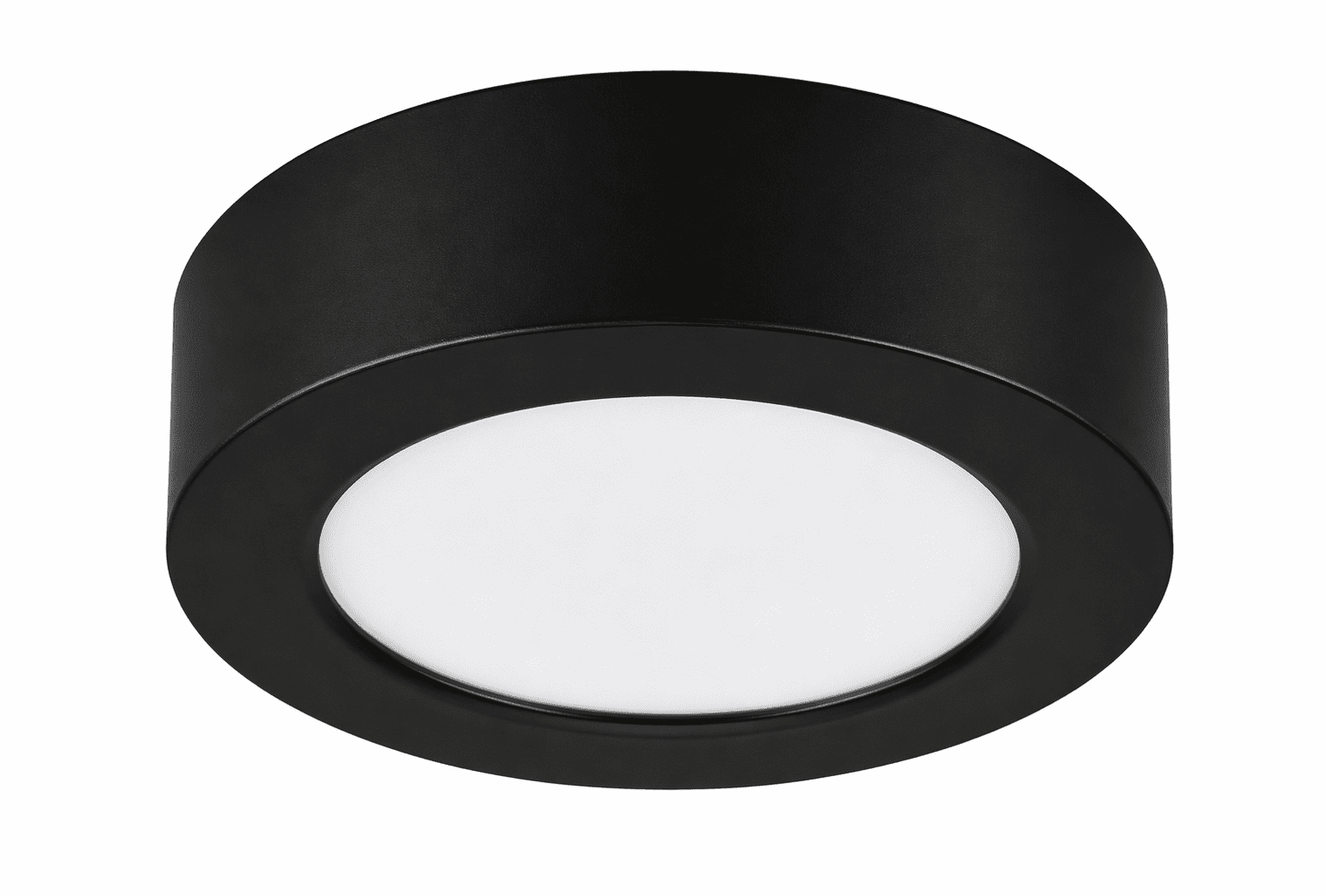 Rabalux Čierne stropné LED svietidlo Shaun Plus okrúhle 120mm 7W IP44 75074