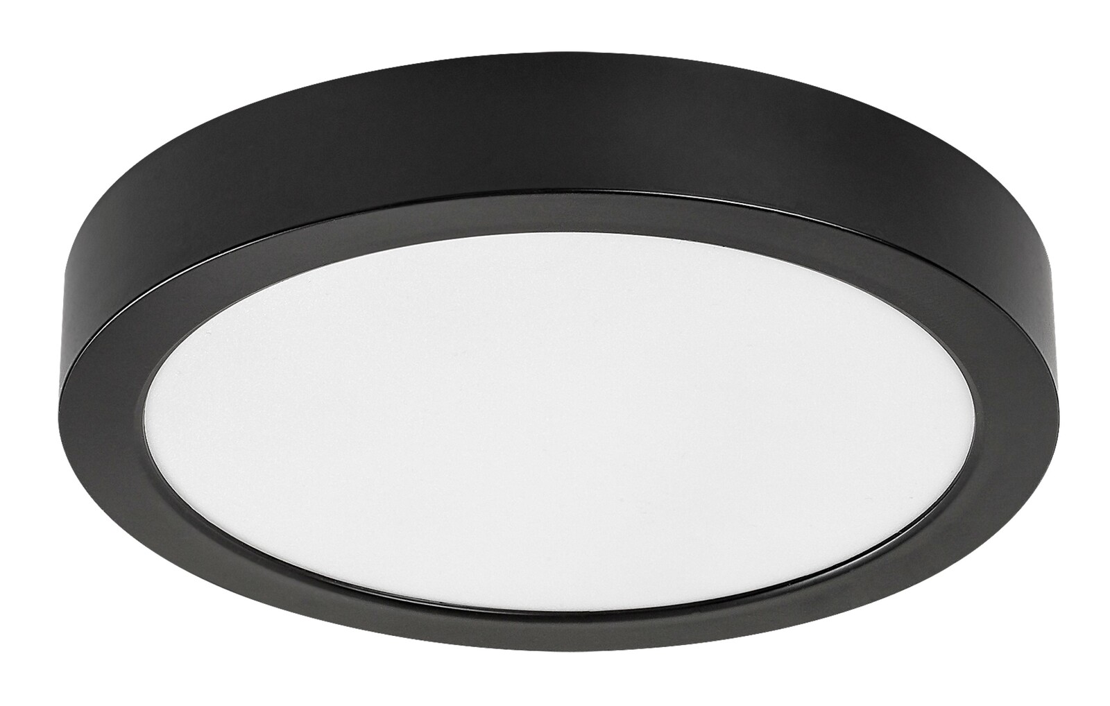 Rabalux Čierne stropné LED svietidlo Shaun Plus okrúhle 220mm 24W IP44 75075