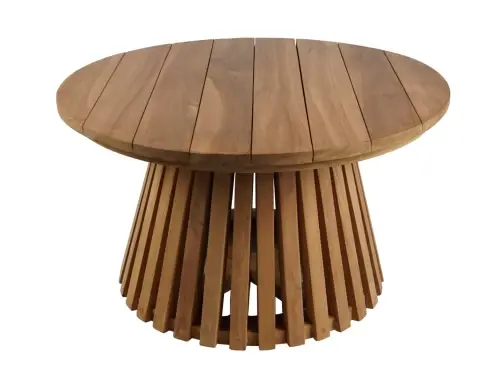 Okrúhly záhradný stolík Manado, 70 cm, teak%